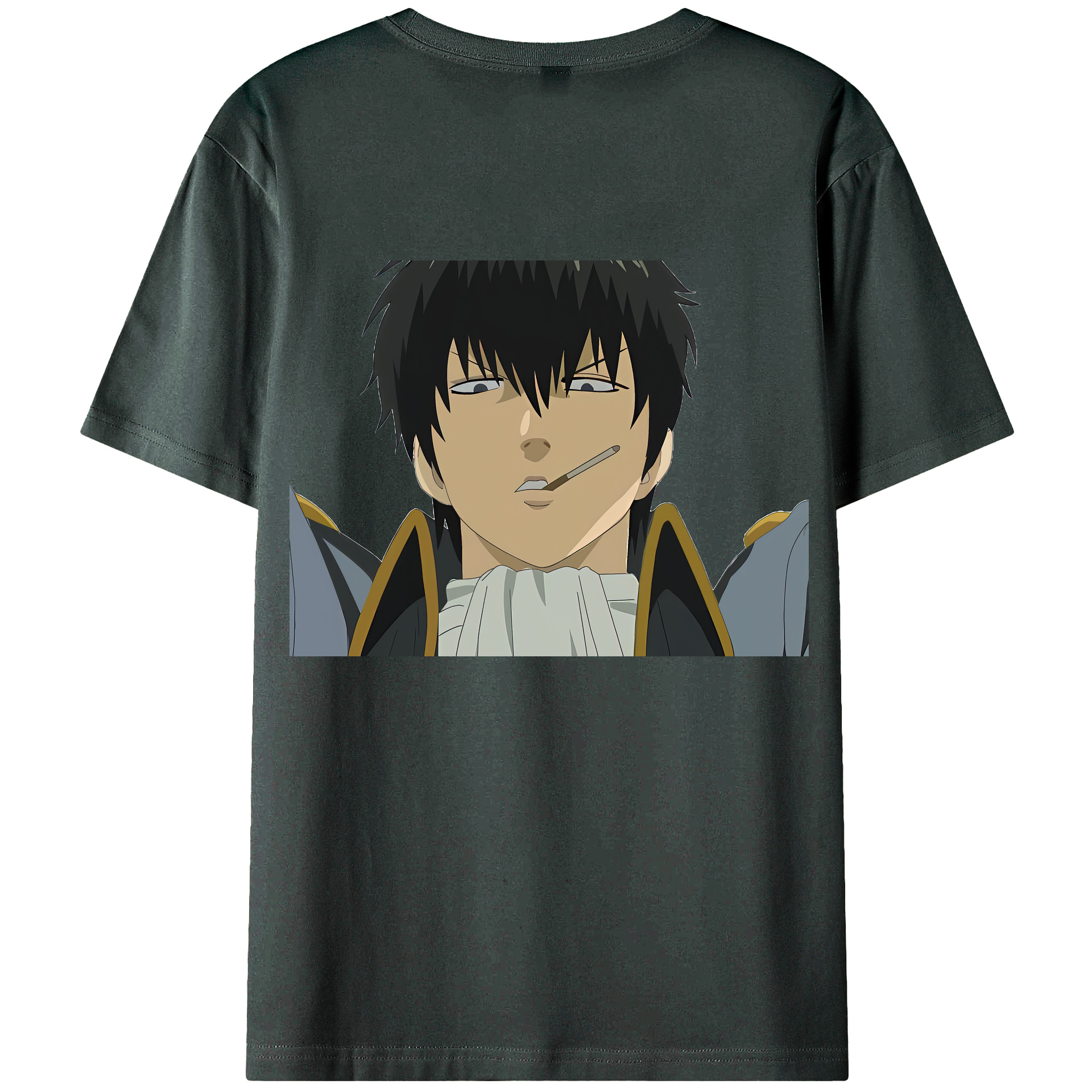 （画像用） ぎんたま 坂田銀時（さかたぎんとき） 神楽 志村新八（しむら しんぱち） GINTAMA Sakata Gintoki Kagura Shimura Shinpachi 綿100％ メンズ半袖Tシャツ（バックプリント） 通気性